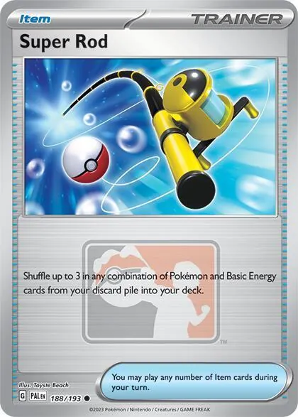 Paldea Evolved Super Rod [League] Pokémon card